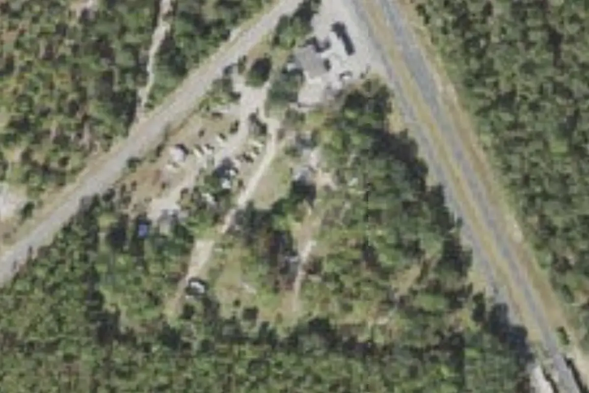 Aerial view of Coastal River RV Resort