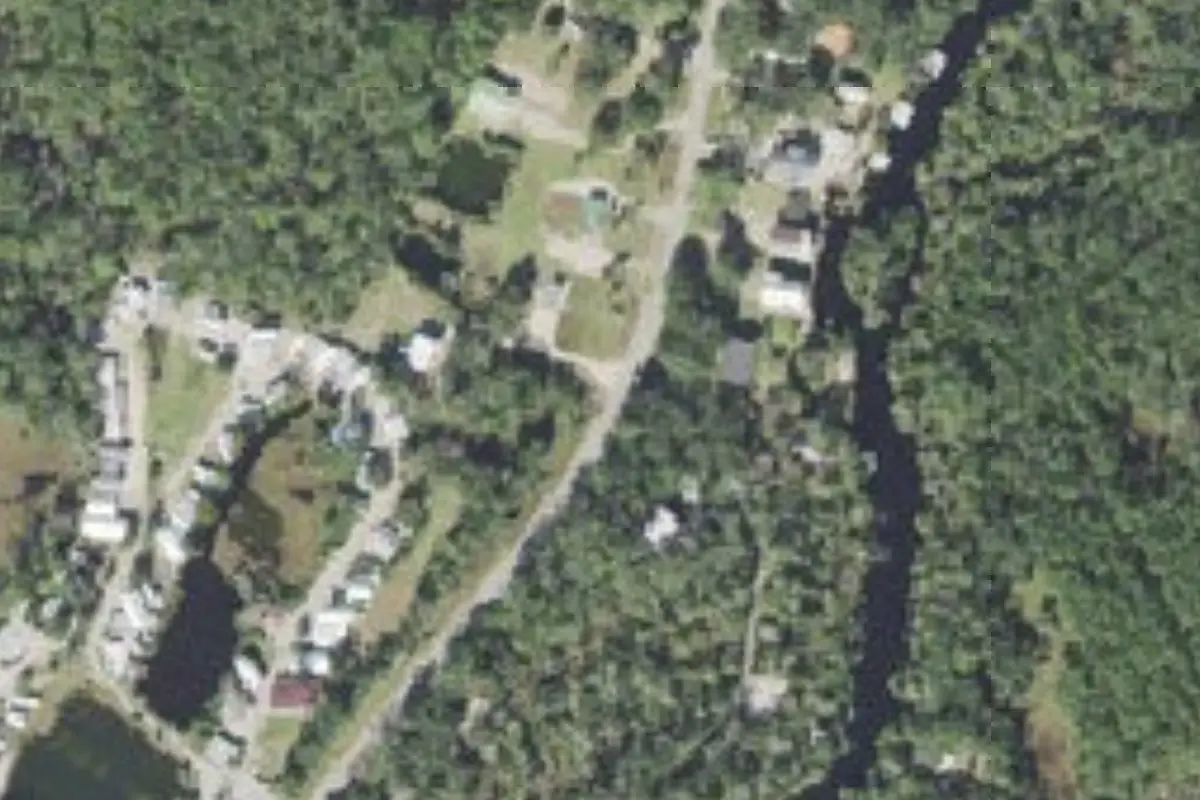 Aerial view of Econfina Resort