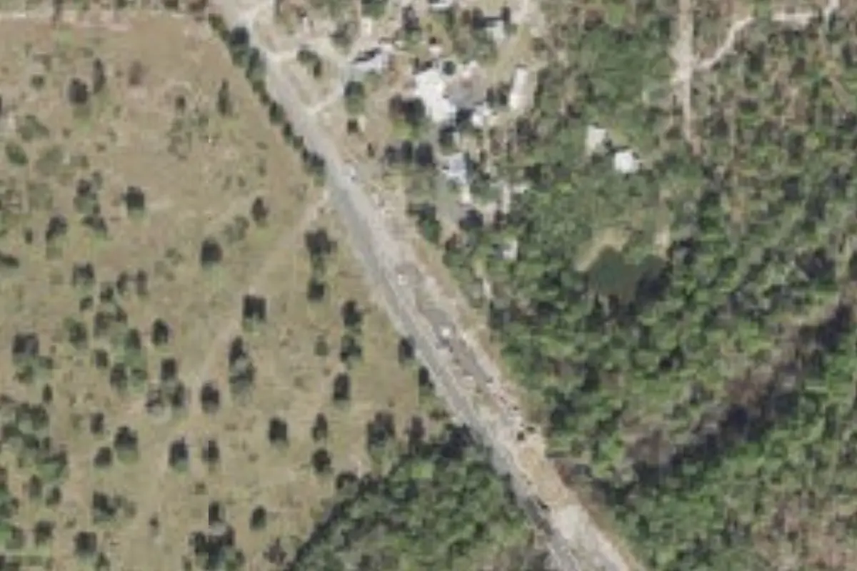 Aerial view of Pat's Campers RV Park