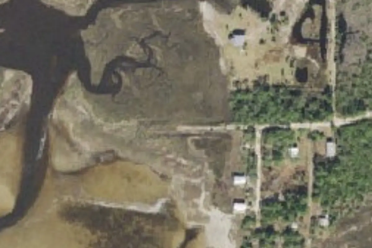 Aerial view of Gulf Front RV Park