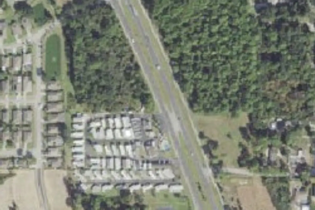 Aerial view of Carter's Mobile Village