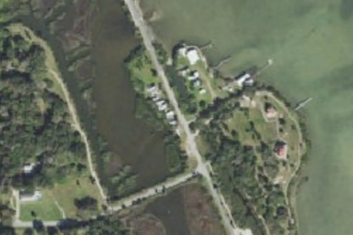 Aerial view of Castaway Lagoon RV Park