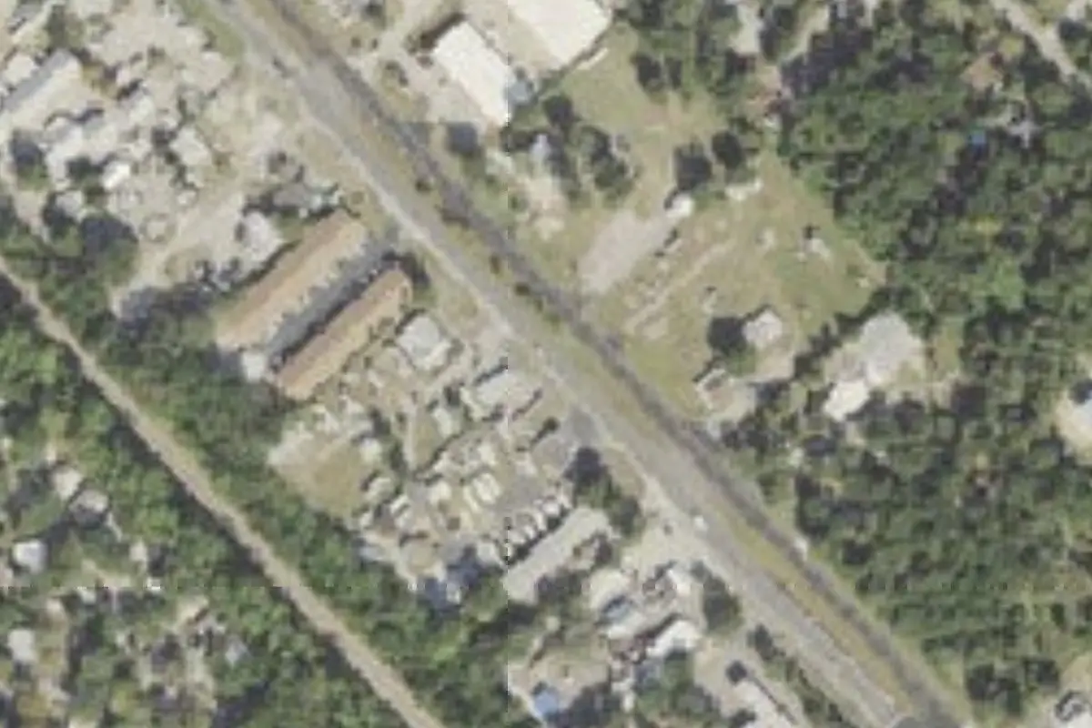 Aerial view of Harris Village RV Park