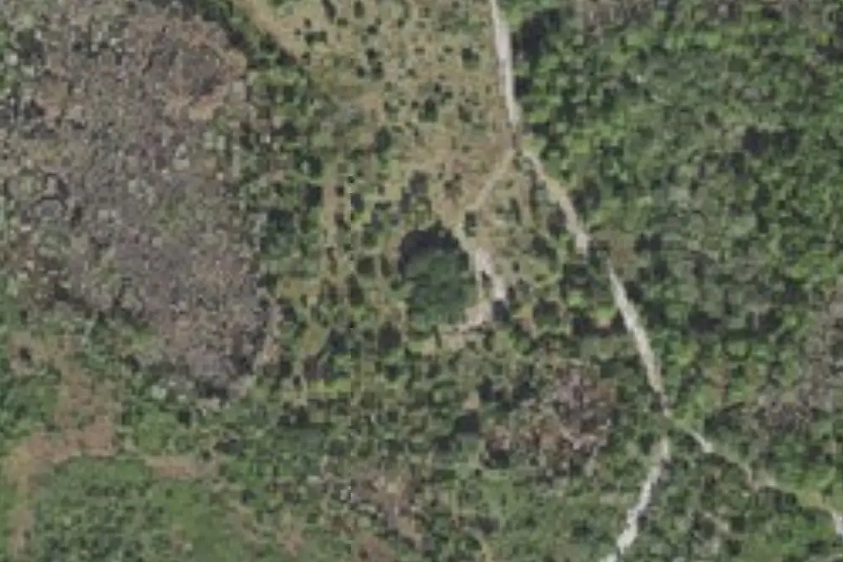 Aerial view of Lake Monroe Conservation Area campsites