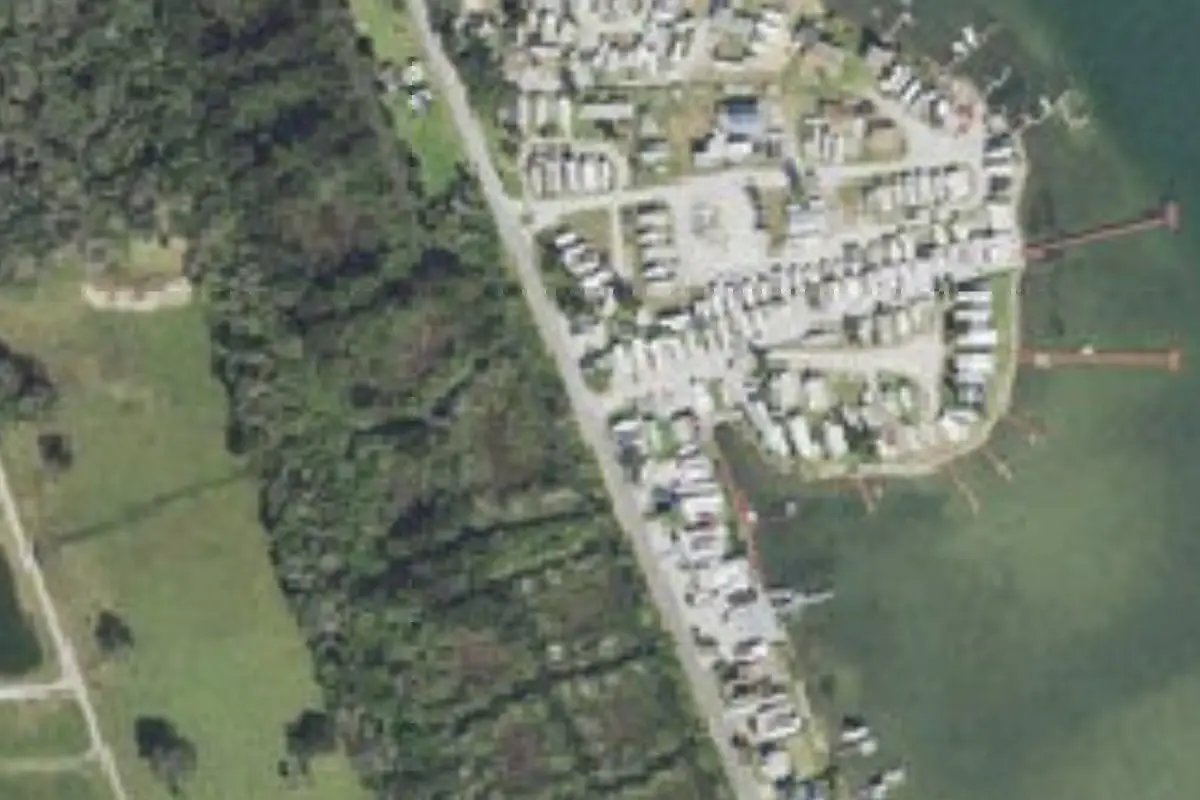 Aerial view of Lathrom's Landing RV Park & Fish Camp