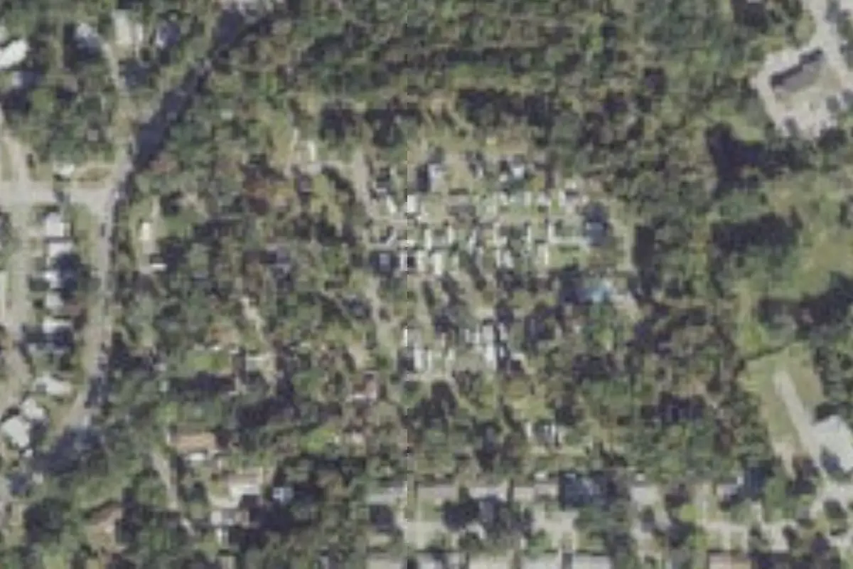 Aerial view of Nova Family Campground