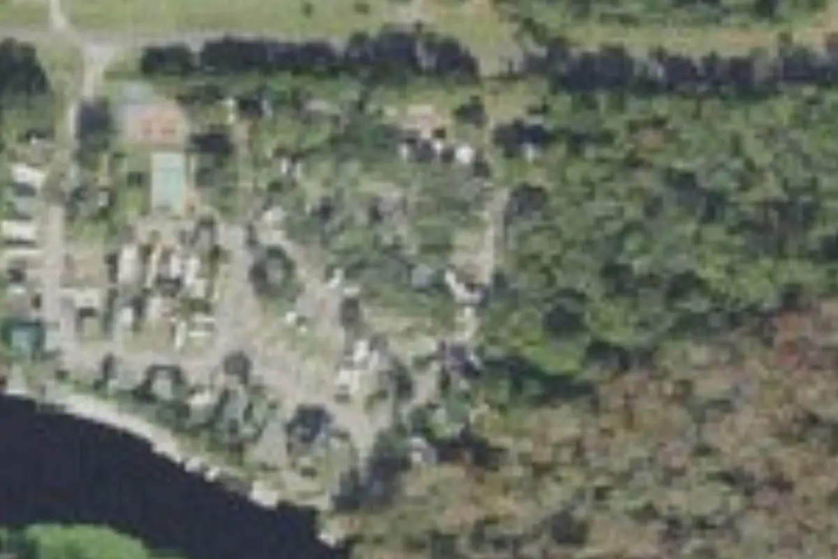 Aerial view of Parramore's Campground