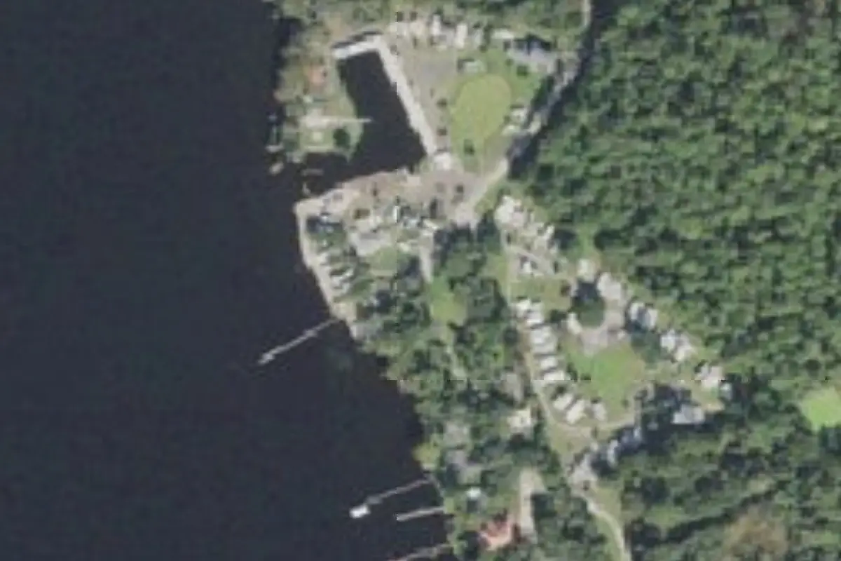 Aerial view of Pine Island RV & Marina