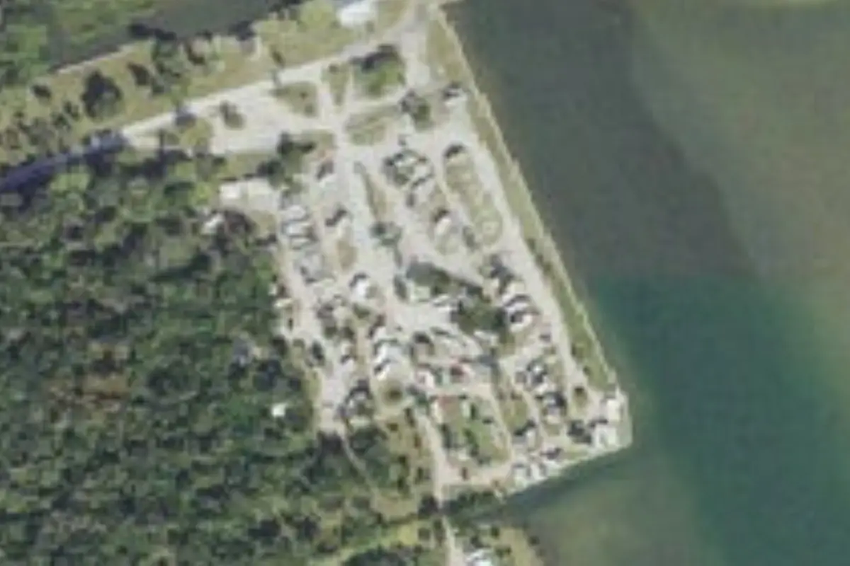 Aerial view of Riverwood Park Campground