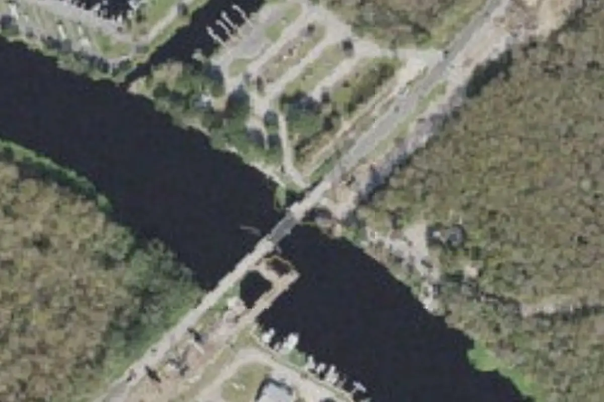 Aerial view of St. John's River Marina & RV Resort