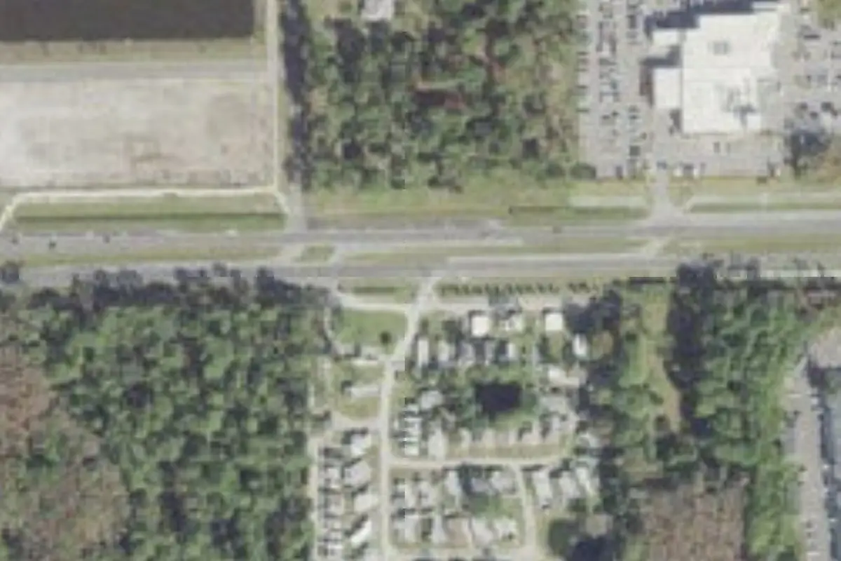 Aerial view of Sugar Mill Mobile Home Park