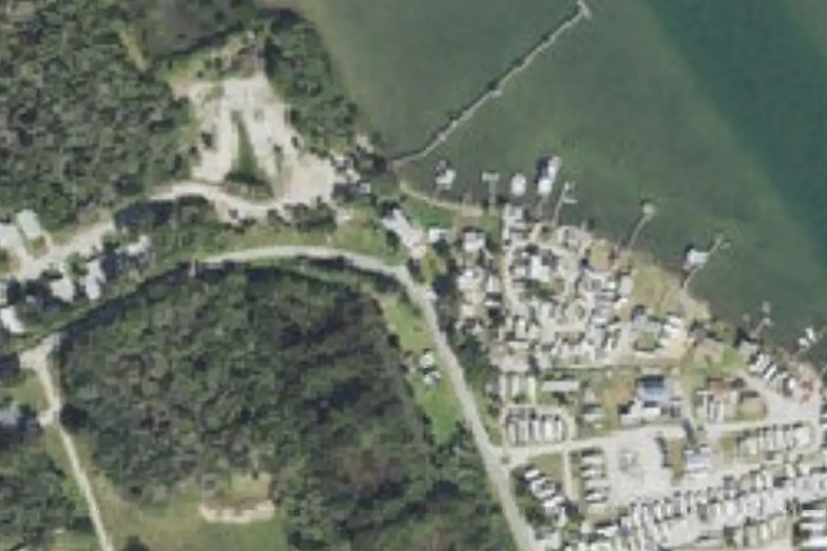 Aerial view of Travis RV Park
