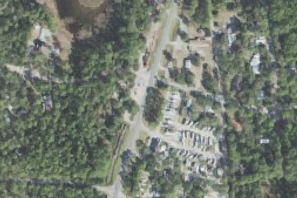 Aerial view of Panacea RV Park