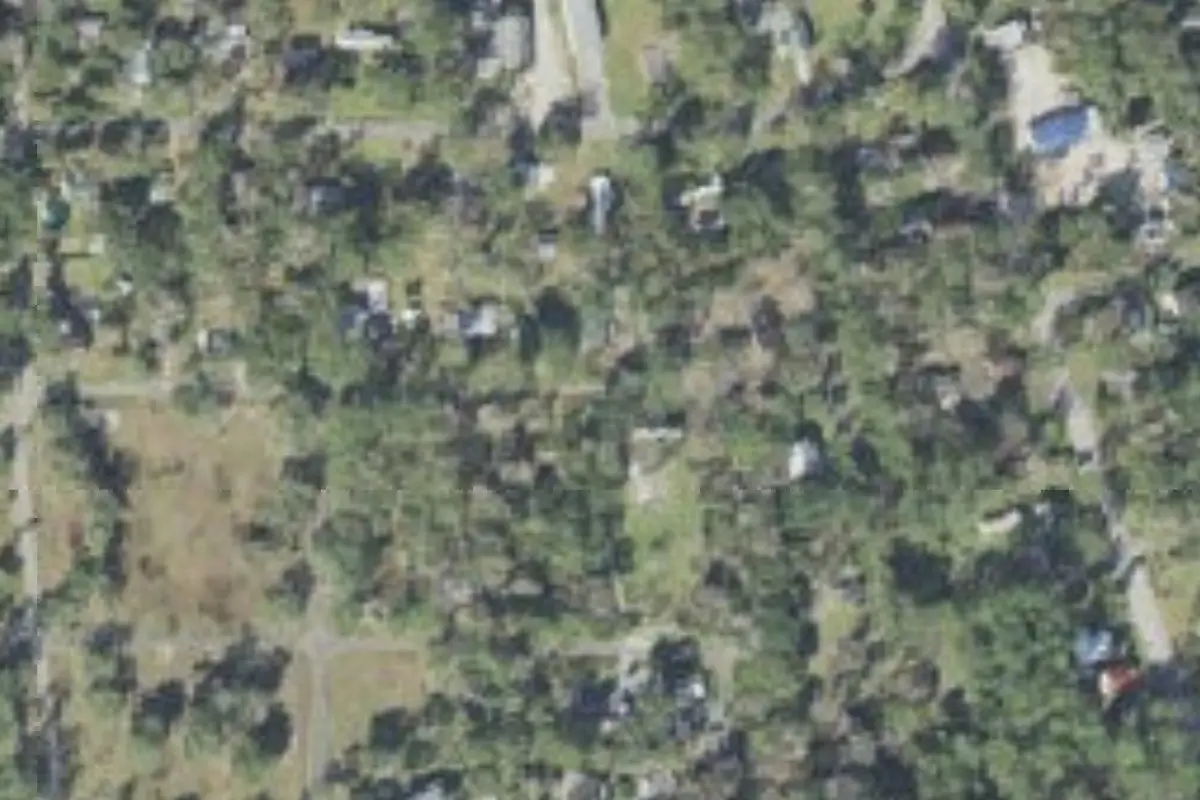 Aerial view of Pelt Mobile Home Park