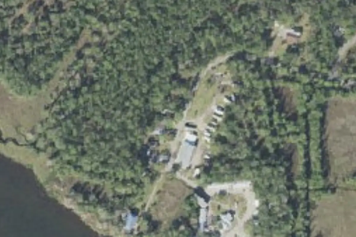 Aerial view of Shell Island Fish Camp