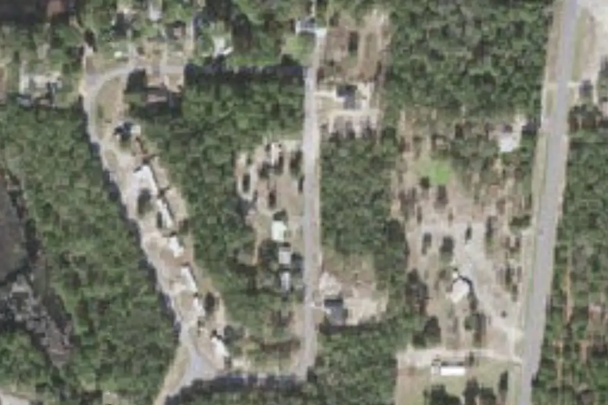 Aerial view of Bass Haven Campground