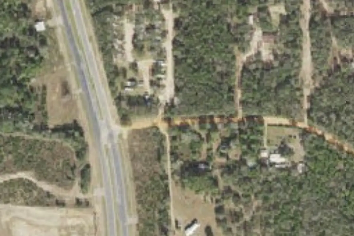Aerial view of Southern Trails RV Park