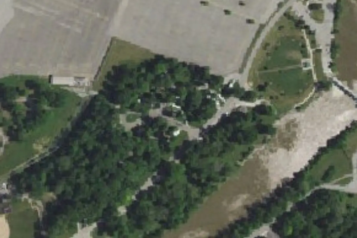 Aerial view of Johnny Appleseed Campground