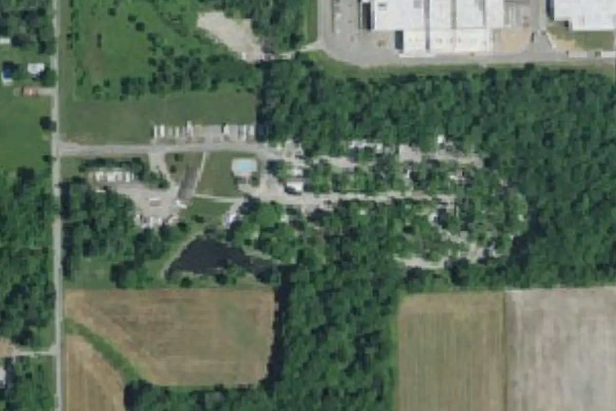 Aerial view of Woods-N-Waters Kampground
