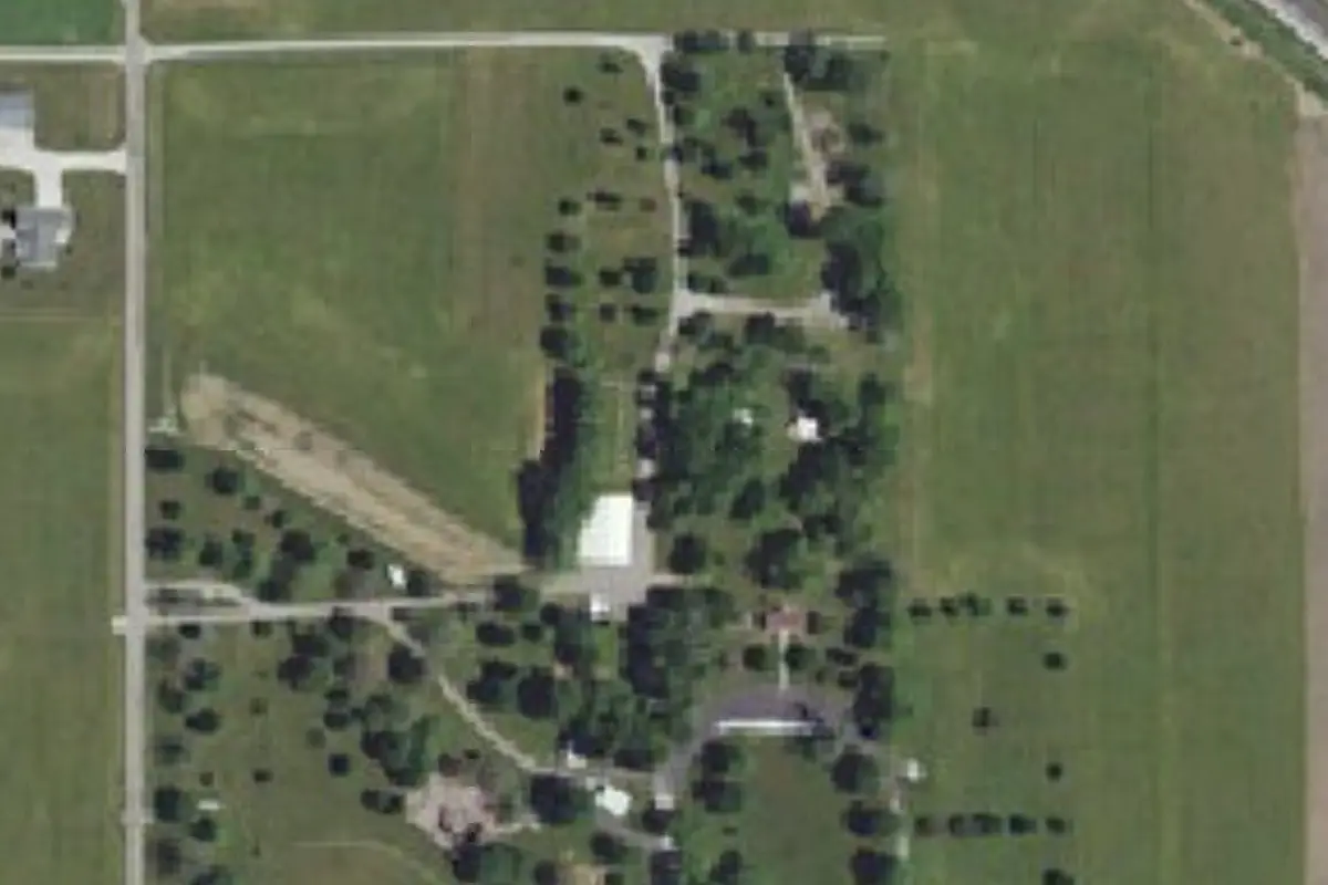 Aerial view of Earl Park Campground