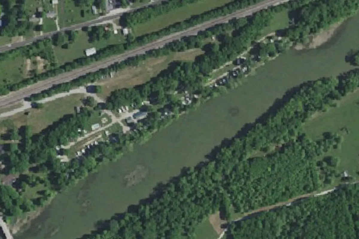 Aerial view of Tall Sycamore Campground