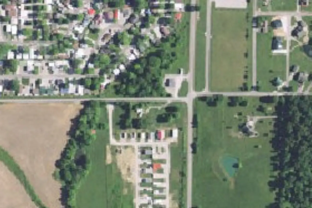 Aerial view of Family Ties RV Campground