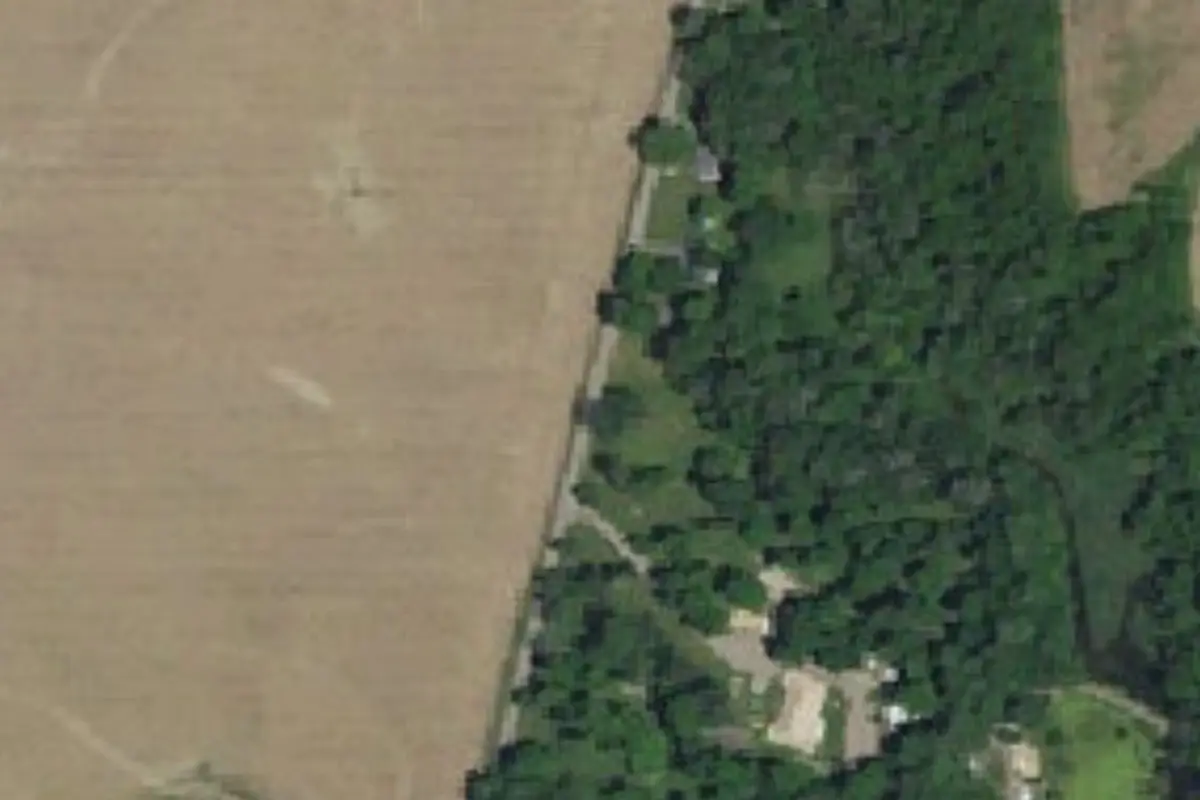 Aerial view of Manlove Lake Park