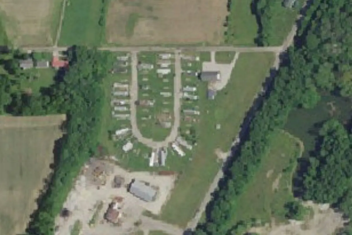 Aerial view of Whitewater River Campgrounds