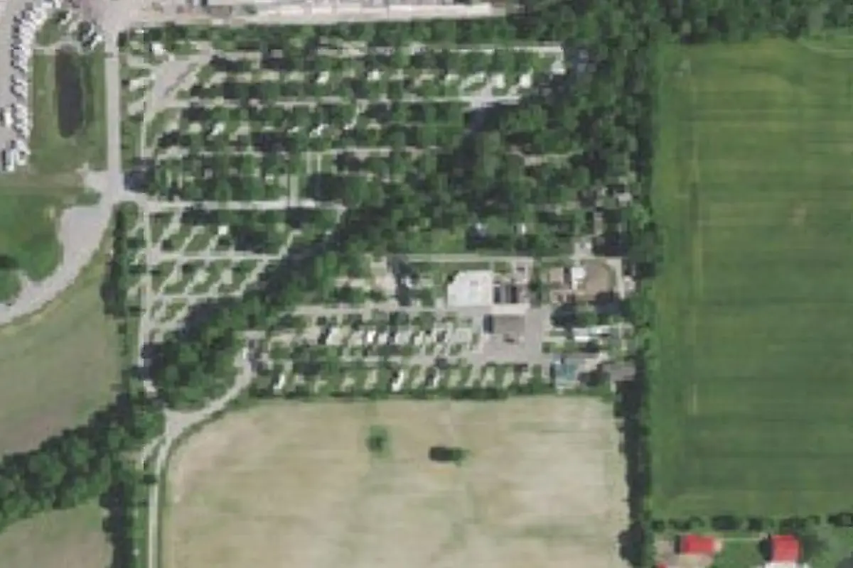 Aerial view of Indianapolis KOA Holiday