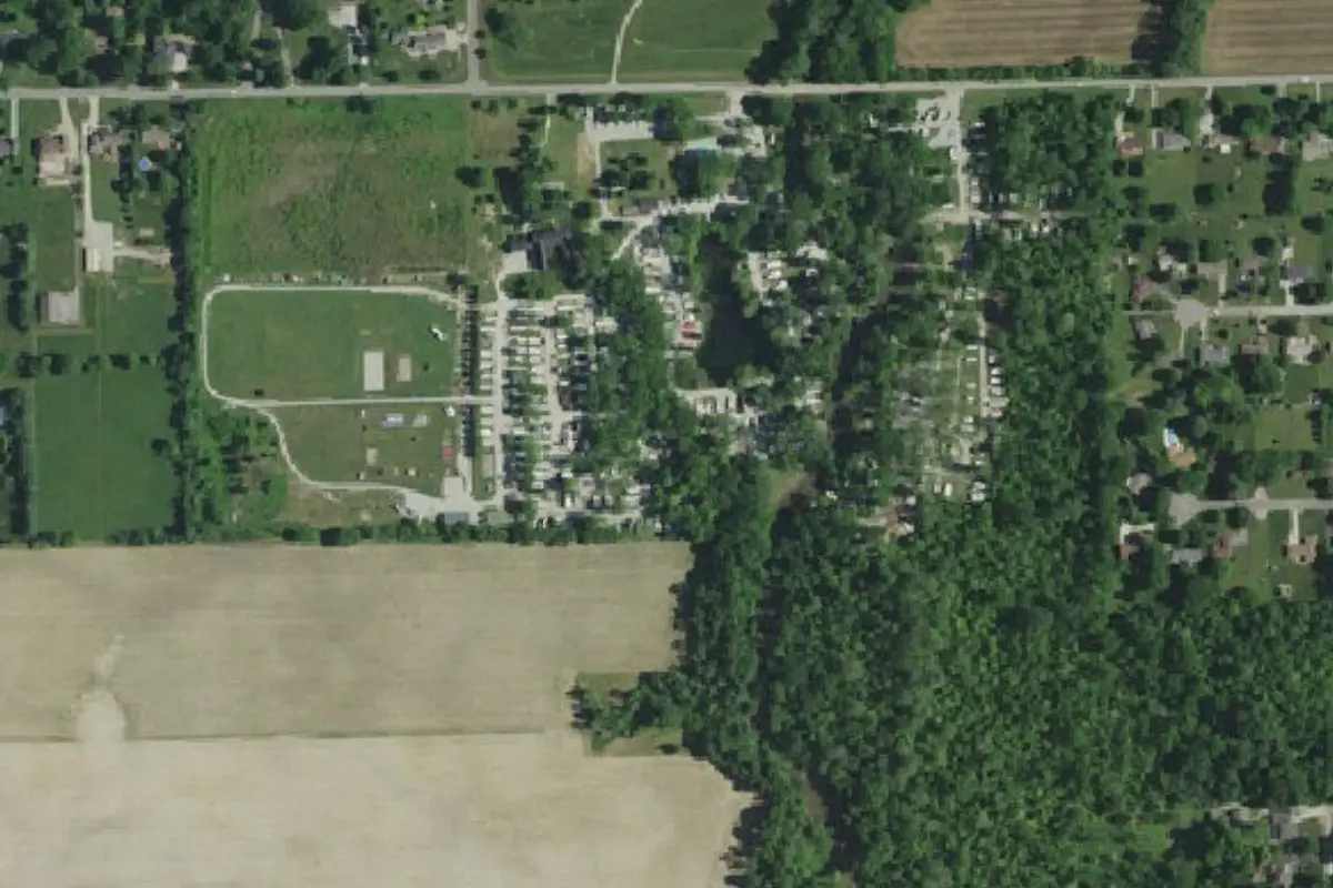 Aerial view of S&H Campground