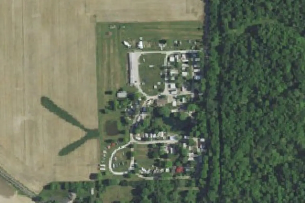 Aerial view of Dry Dock Campground & Storage LLC