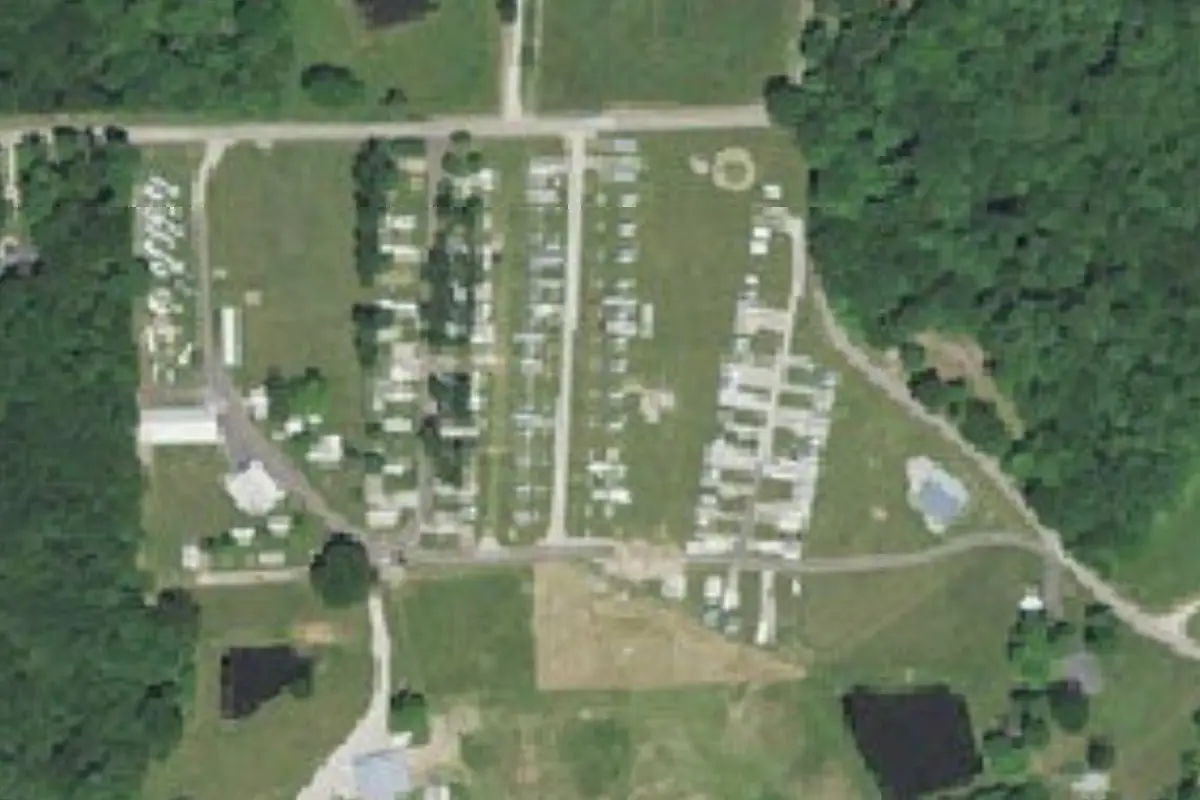 Aerial view of Monk's Mule & Horse Camp