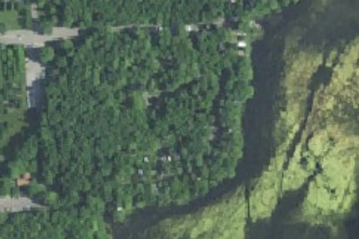 Aerial view of Starve Hollow State Recreation Area