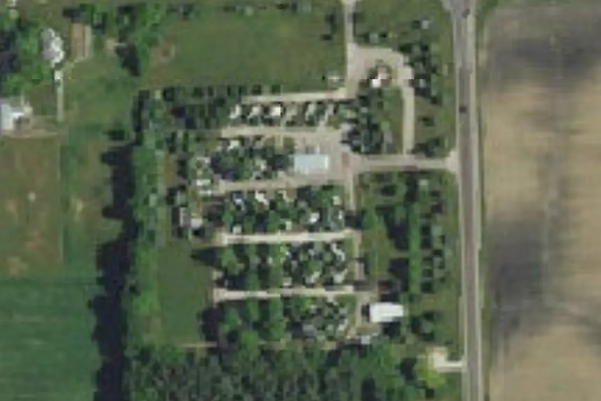 Aerial view of Shipshewana North Park