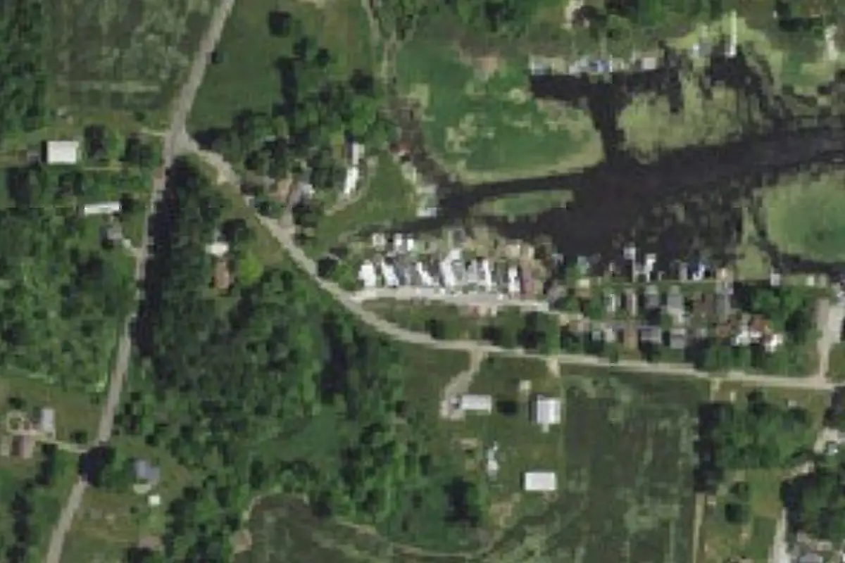 Aerial view of Two Indians Co-op