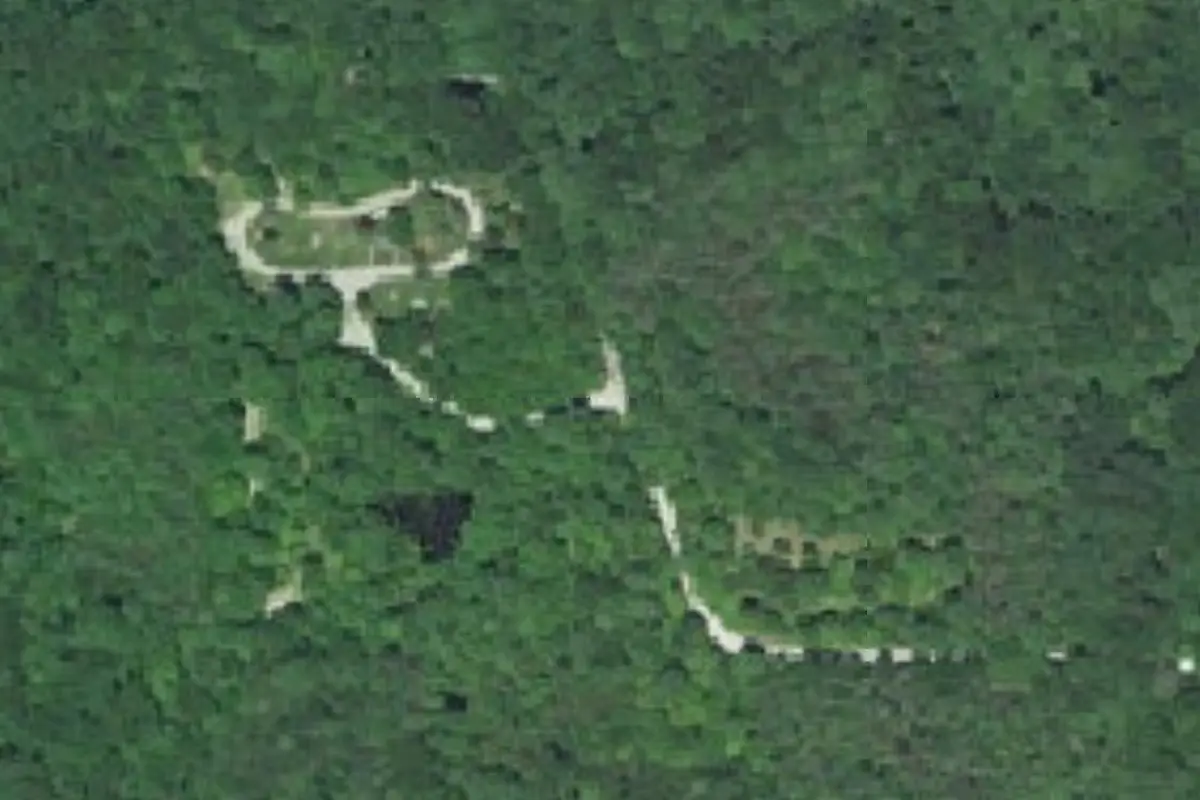 Aerial view of Hickory Ridge Campground