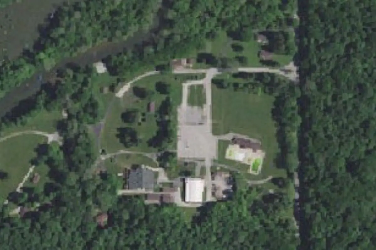 Aerial view of Camp Belzer