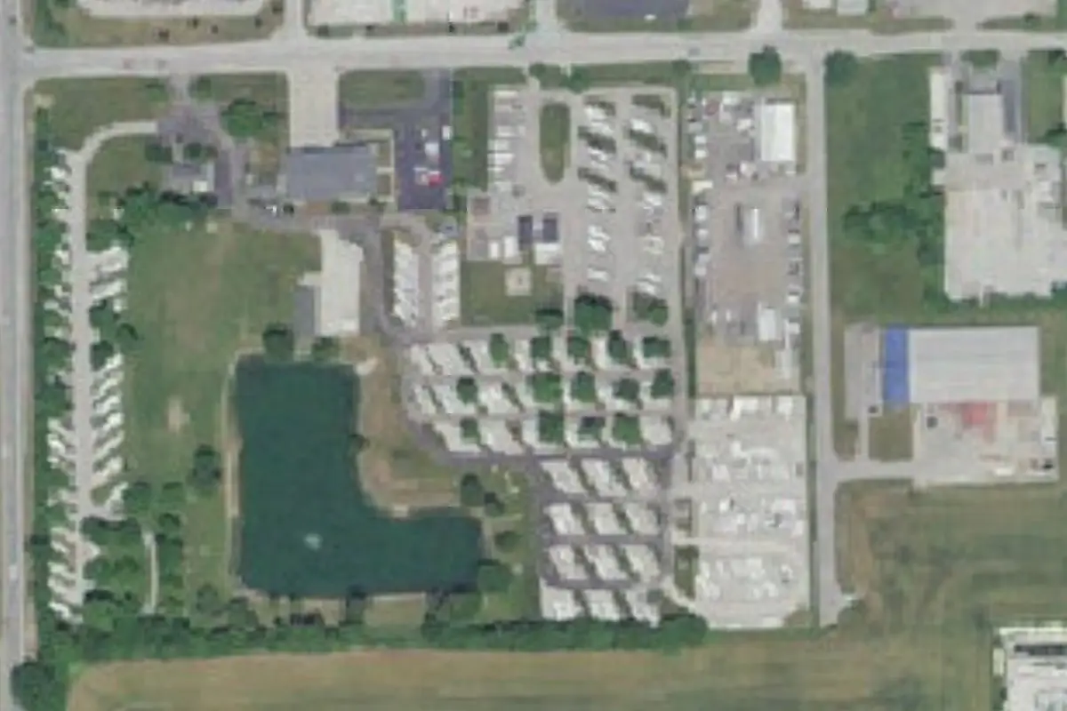 Aerial view of Kamp Indy