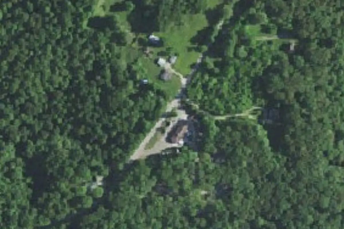 Aerial view of Crazy Joe's Campground