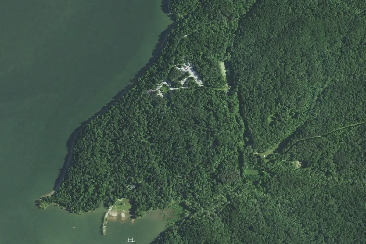 Aerial view of Ransburg Scout Reservation