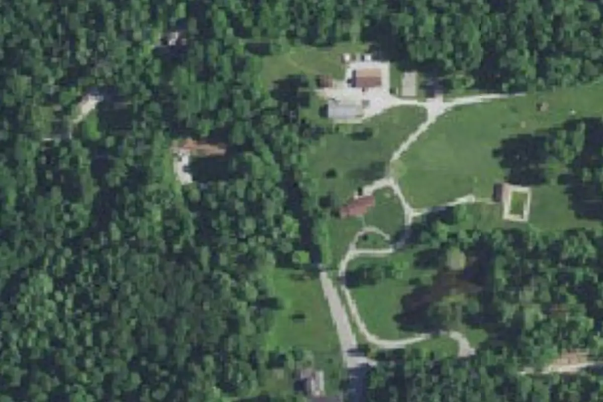 Aerial view of Highland Lakes Baptist Rustic RV Campground