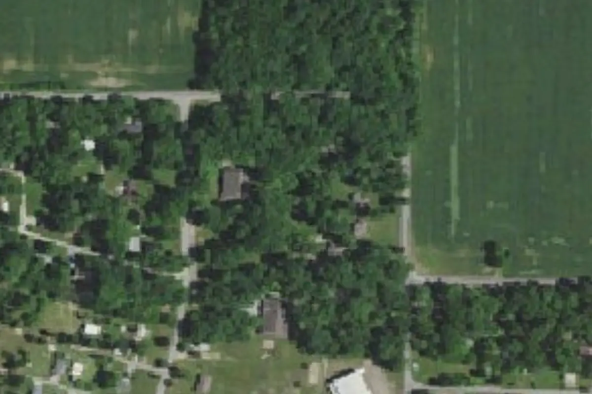 Aerial view of Bear Lake Camp