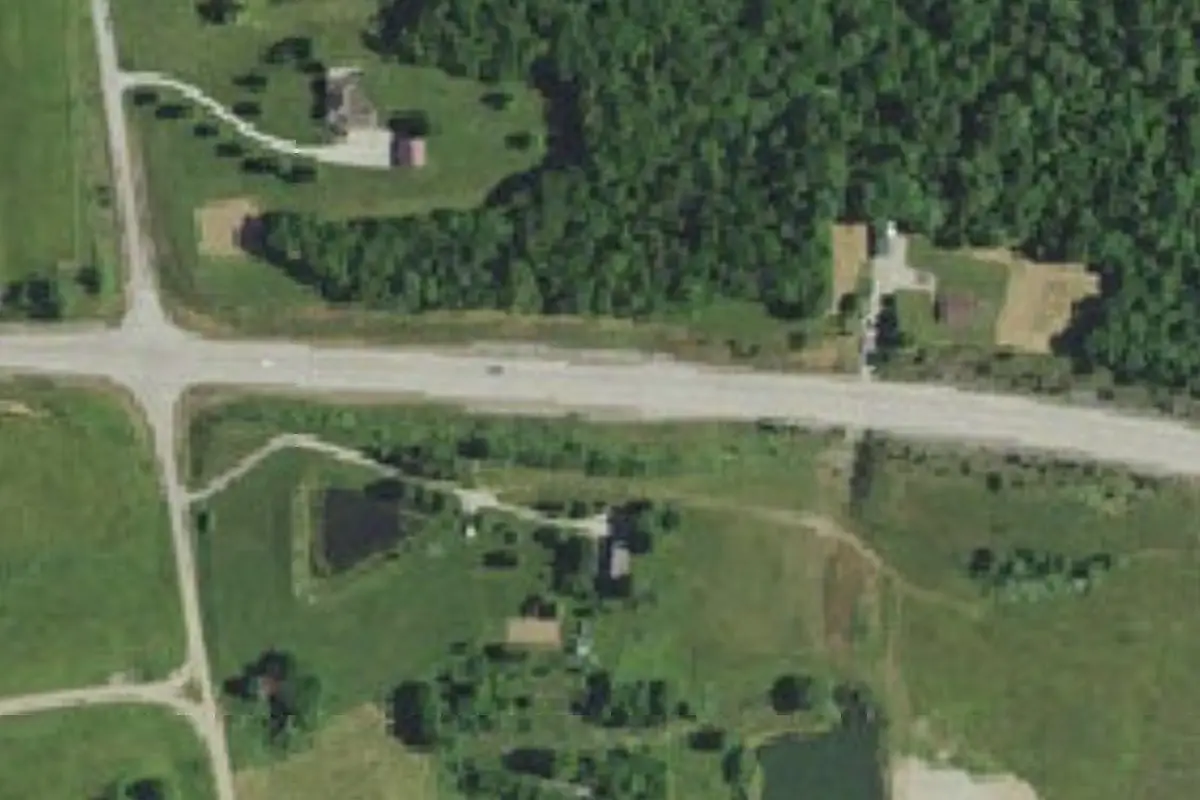 Aerial view of Arnold's Creek Camp
