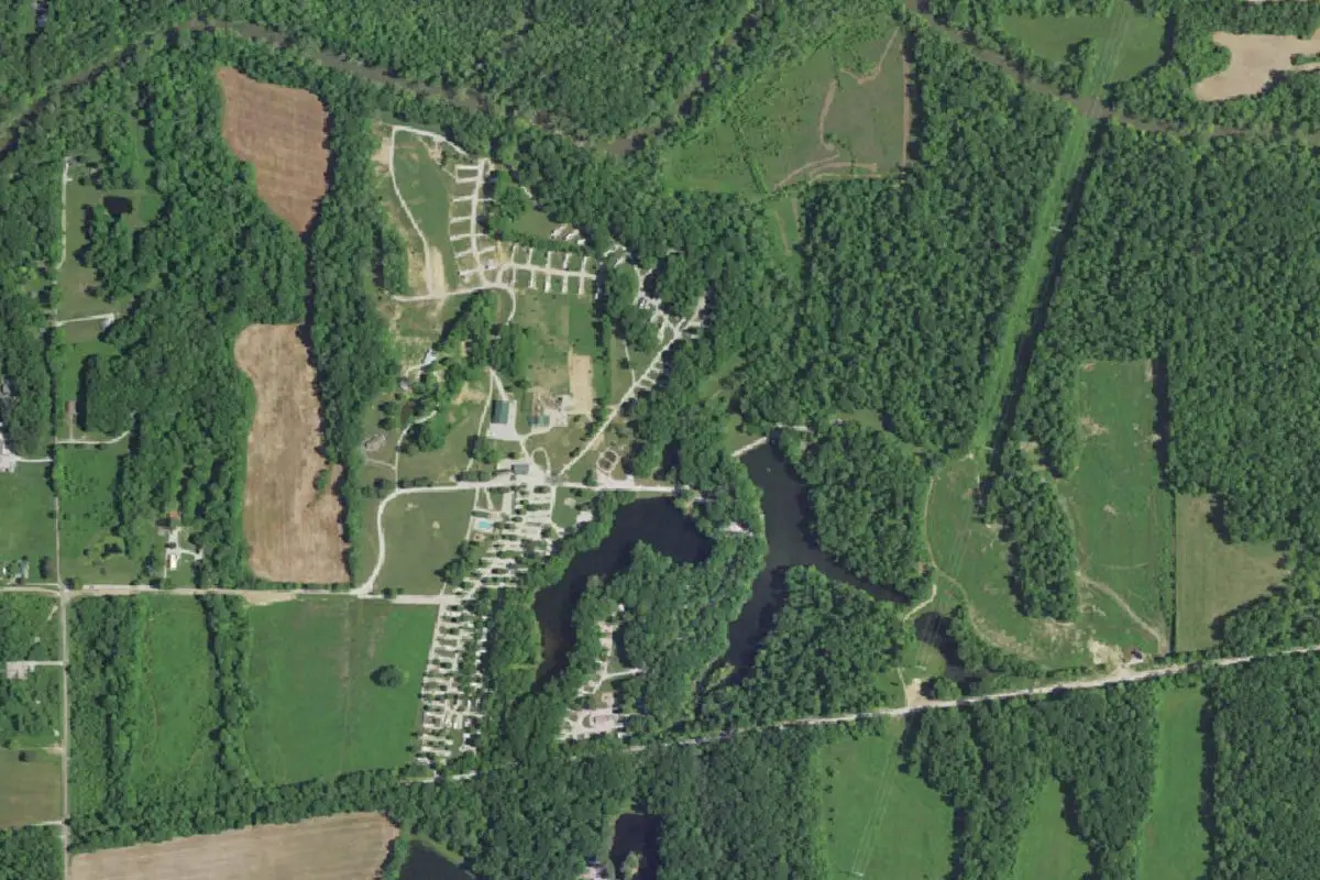 Aerial view of The Retreat at Hickory Hills