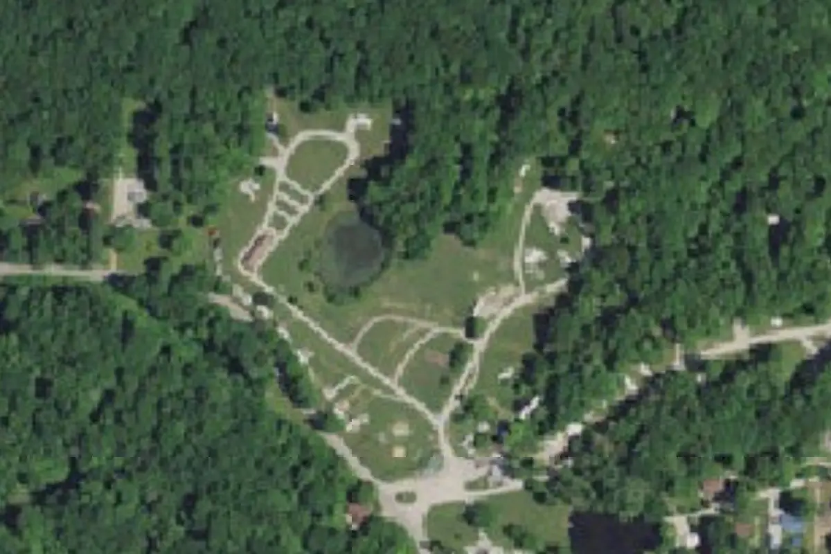 Aerial view of Misty Morning Campground
