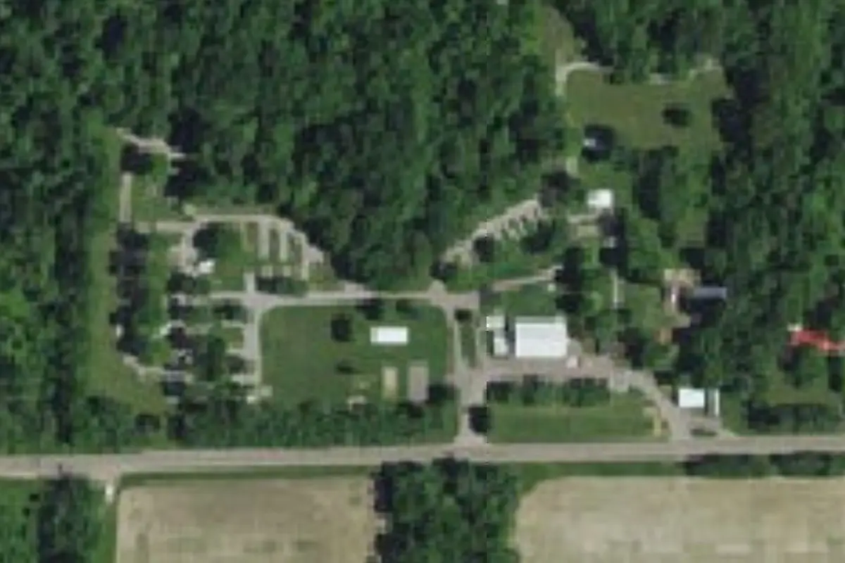 Aerial view of Turkey Run Canoe & Camping