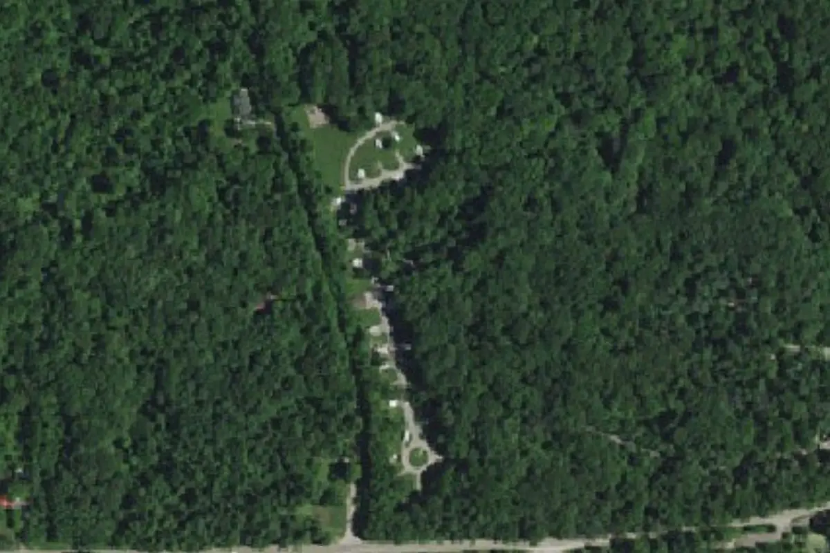 Aerial view of Turkey Run State Park