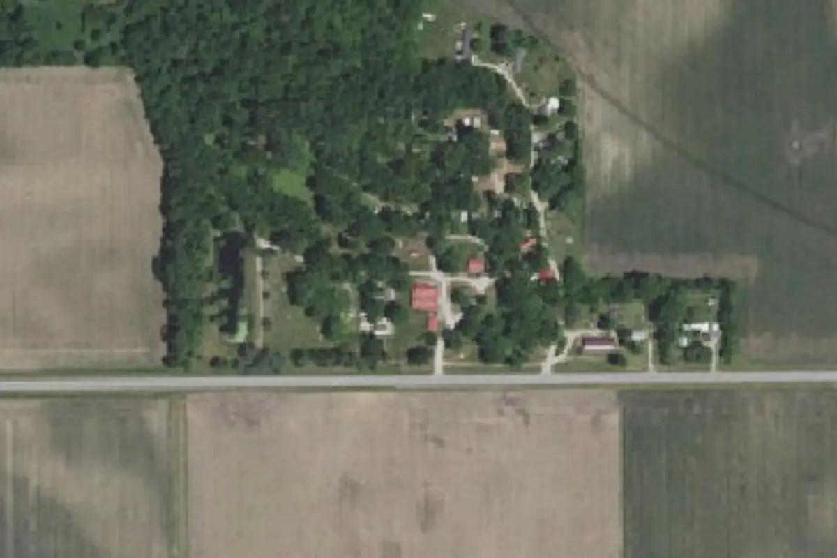 Aerial view of Acorn Oaks RV Park