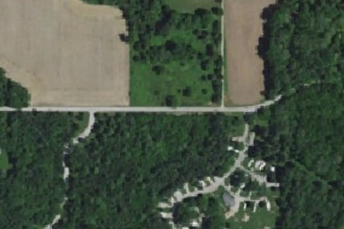 Aerial view of Heritage Lake Campground