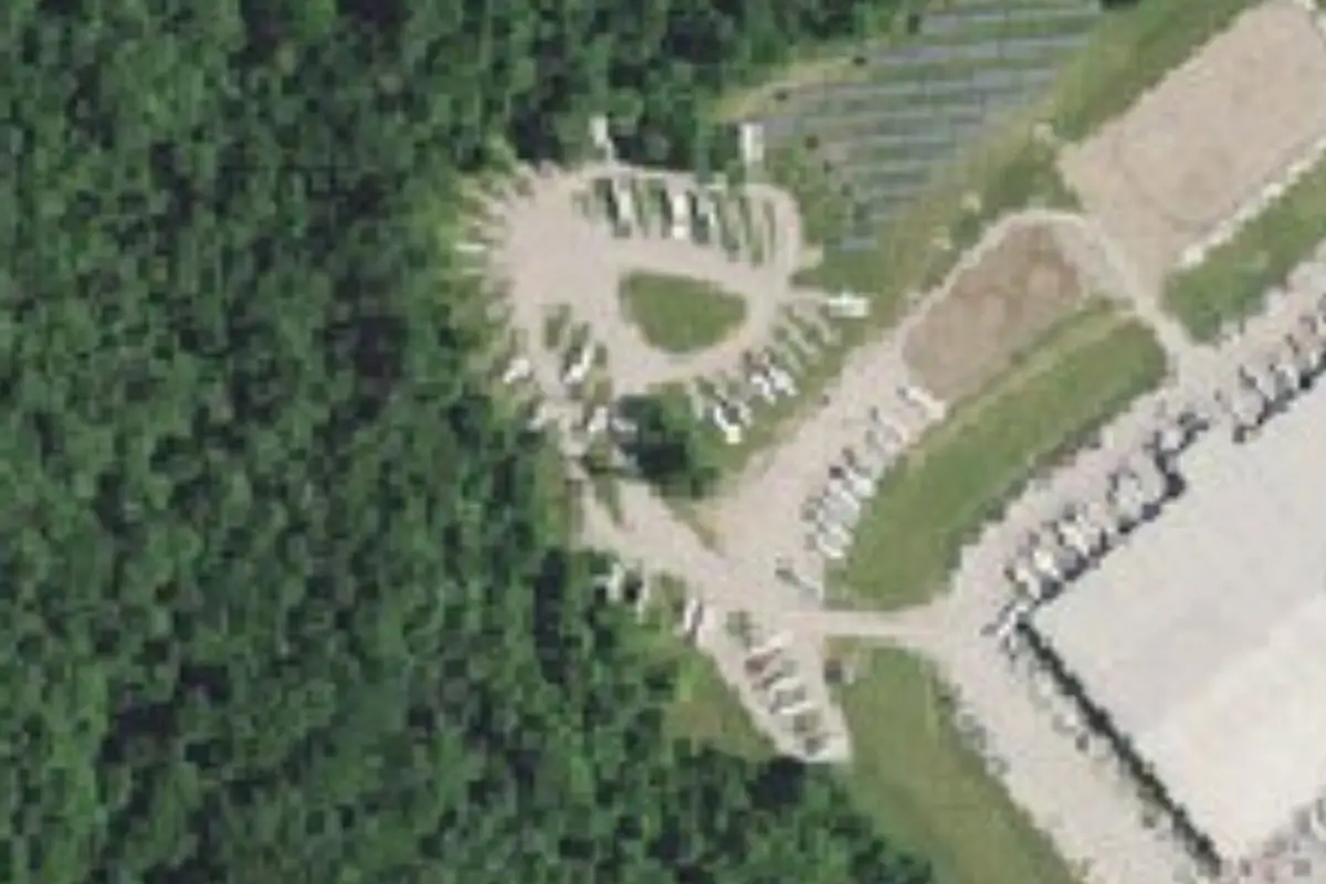 Aerial view of Cloverdale / Indianapolis West KOA Journey